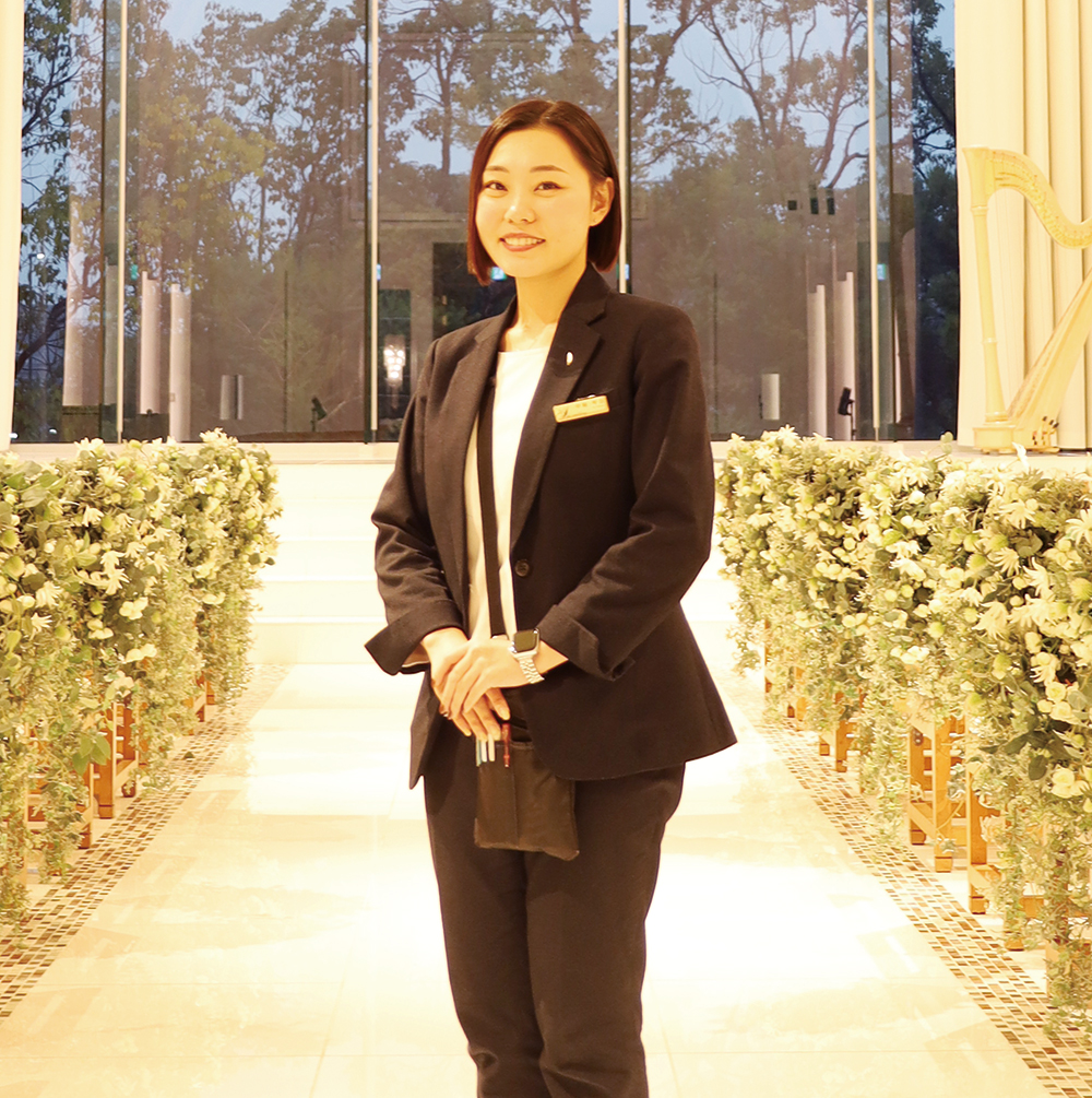 ブライダル全般を学べる駿台で良かったと実感しています。 勤務先:アイ・ケイ・ケイホールディングス