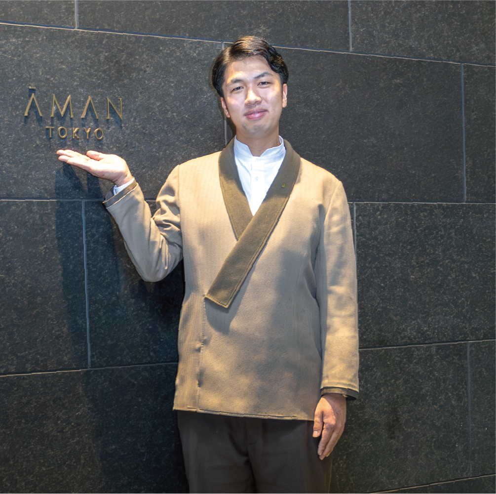 お客さまから「サンシャイン（太陽）」とお声がけしていただけた時が、一番嬉しい瞬間です。 勤務先：アマン東京