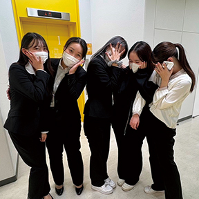 他学科の学生とも仲がいいです！