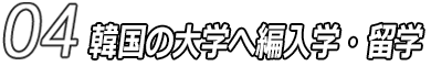 04 韓国の大学へ編入学・留学