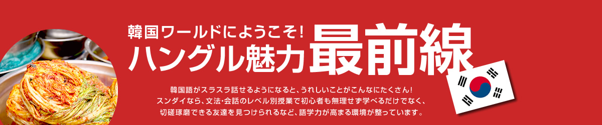 韓国ワールドにようこそ！ハングル魅力最前線